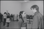Victoria Mallory and Kurt Peterson in rehearsal for the stage production West Side Story