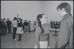 Victoria Mallory and Kurt Peterson in rehearsal for the stage production West Side Story