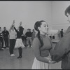 Victoria Mallory and Kurt Peterson in rehearsal for the stage production West Side Story