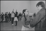 Victoria Mallory and Kurt Peterson in rehearsal for the stage production West Side Story