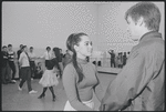 Victoria Mallory and Kurt Peterson in rehearsal for the stage production West Side Story