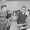 Actors in rehearsal for the stage production West Side Story