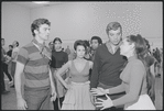 Actors in rehearsal for the stage production West Side Story