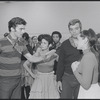 Actors in rehearsal for the stage production West Side Story