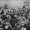 Actors in rehearsal for the stage production West Side Story