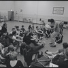Actors in rehearsal for the stage production West Side Story