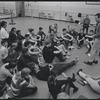 Actors in rehearsal for the stage production West Side Story