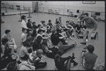 Actors in rehearsal for the stage production West Side Story