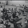 Actors in rehearsal for the stage production West Side Story