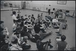Actors in rehearsal for the stage production West Side Story