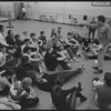 Actors in rehearsal for the stage production West Side Story