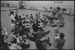 Actors in rehearsal for the stage production West Side Story