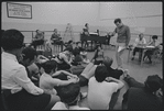 Actors in rehearsal for the stage production West Side Story