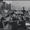 Actors in rehearsal for the stage production West Side Story