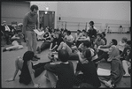 Actors in rehearsal for the stage production West Side Story