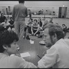 Barbara Luna and unidentified man in rehearsal for the stage production West Side Story