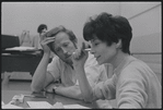 Barbara Luna and unidentified man in rehearsal for the stage production West Side Story