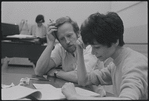 Barbara Luna and unidentified man in rehearsal for the stage production West Side Story