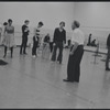 Actors in rehearsal for the stage production West Side Story