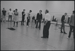 Actors in rehearsal for the stage production West Side Story