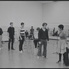 Actors in rehearsal for the stage production West Side Story