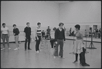 Actors in rehearsal for the stage production West Side Story