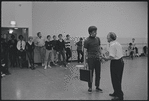 Actors in rehearsal for the stage production West Side Story