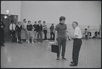 Actors in rehearsal for the stage production West Side Story