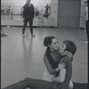 Victoria Mallory and Kurt Peterson in rehearsal for the stage production West Side Story