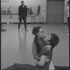Victoria Mallory and Kurt Peterson in rehearsal for the stage production West Side Story