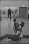 Victoria Mallory and Kurt Peterson in rehearsal for the stage production West Side Story