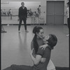 Victoria Mallory and Kurt Peterson in rehearsal for the stage production West Side Story