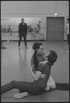 Victoria Mallory and Kurt Peterson in rehearsal for the stage production West Side Story
