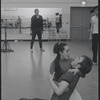 Victoria Mallory and Kurt Peterson in rehearsal for the stage production West Side Story