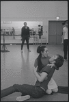 Victoria Mallory and Kurt Peterson in rehearsal for the stage production West Side Story