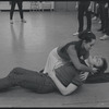 Victoria Mallory and Kurt Peterson in rehearsal for the stage production West Side Story