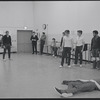 Actors in rehearsal for the stage production West Side Story