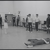 Actors in rehearsal for the stage production West Side Story