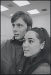 Victoria Mallory and Kurt Peterson in rehearsal for the stage production West Side Story