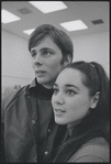 Victoria Mallory and Kurt Peterson in rehearsal for the stage production West Side Story