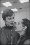 Victoria Mallory and Kurt Peterson in rehearsal for the stage production West Side Story