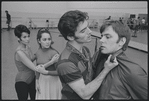 Actors in rehearsal for the stage production West Side Story