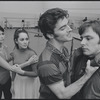 Actors in rehearsal for the stage production West Side Story