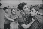 Actors in rehearsal for the stage production West Side Story