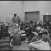 Actors in rehearsal for the stage production West Side Story