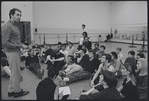 Actors in rehearsal for the stage production West Side Story
