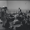 Actors in rehearsal for the stage production West Side Story