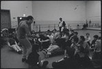 Actors in rehearsal for the stage production West Side Story