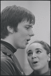 Victoria Mallory and Kurt Peterson in rehearsal for the stage production West Side Story