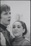 Victoria Mallory and Kurt Peterson in rehearsal for the stage production West Side Story